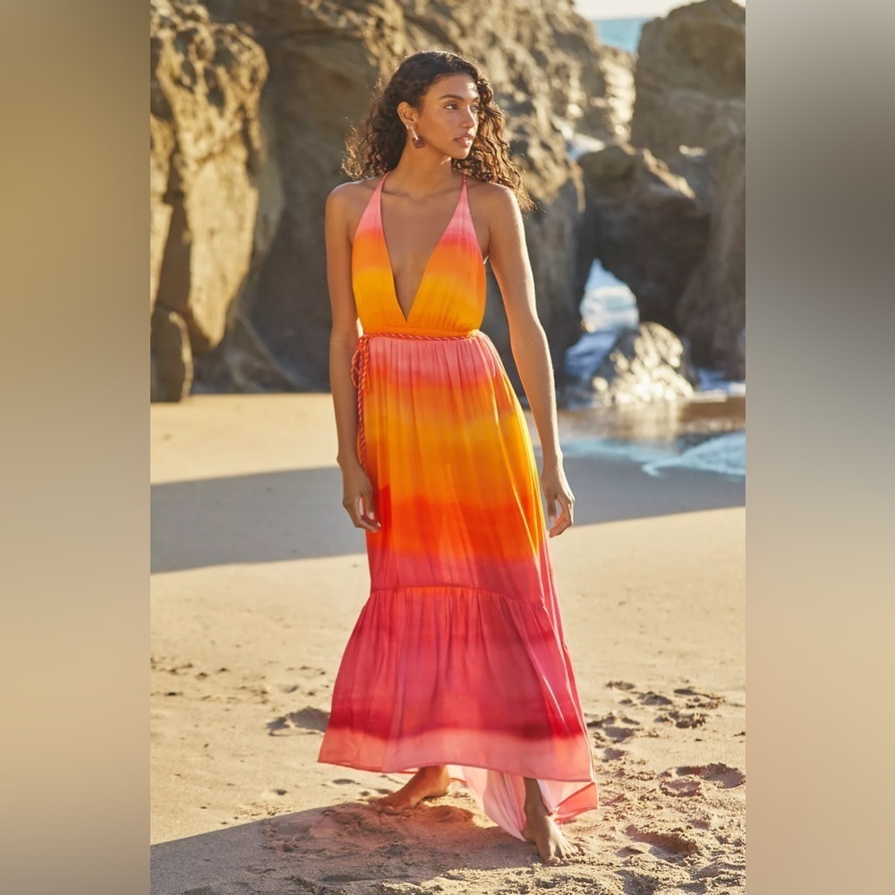 NWT Maaji Sunrise Dye Moon Bay Midi Dress
